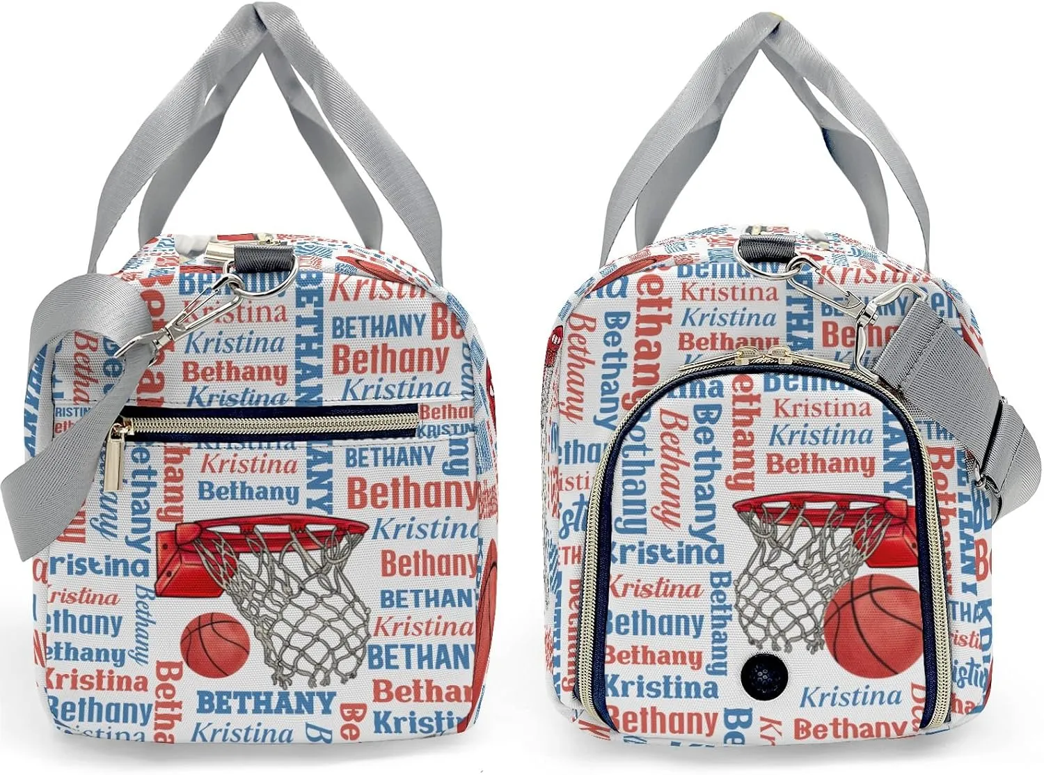Custom Gift Sport Player Duffel Bag for Travel Weekender Bag, Word Cloud Basketball Overnight Bag with Shoe Compartment Carry On Bag for Business Trips Sports