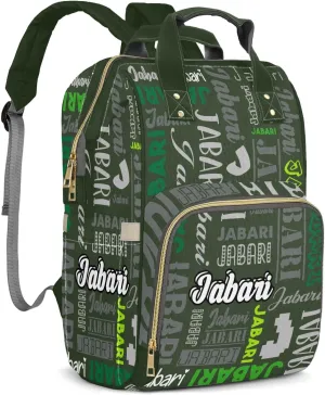 Custom Name Boy Baby Bags, Nylon Personalized Diaper Bag Backpack for Baby Boy Mom, Large Capacity, Waterproof, Multifunctional, Adjustable Shoulder Straps