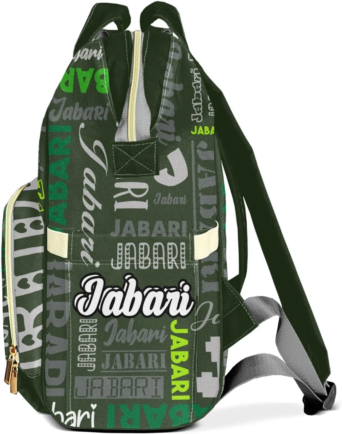 Custom Name Boy Baby Bags, Nylon Personalized Diaper Bag Backpack for Baby Boy Mom, Large Capacity, Waterproof, Multifunctional, Adjustable Shoulder Straps