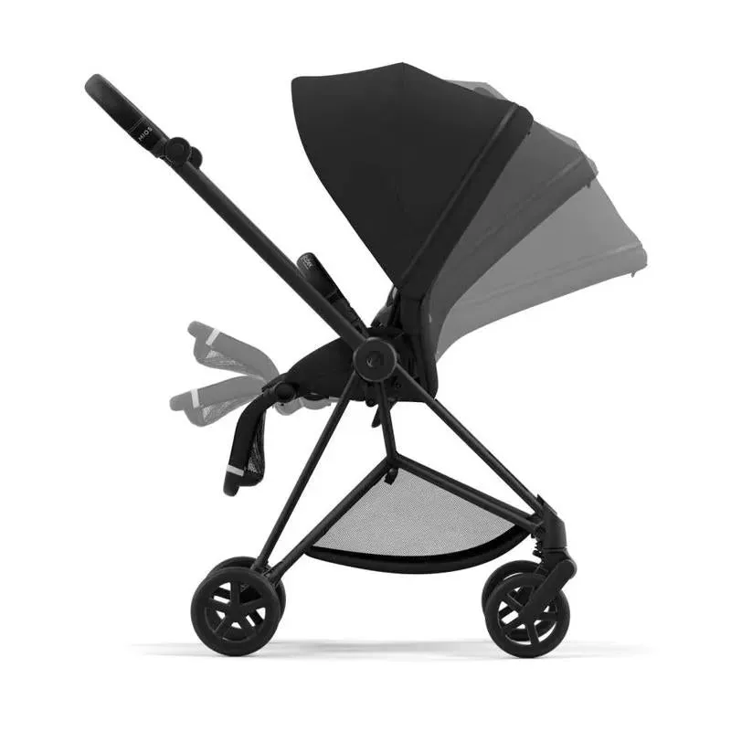 Cybex - Mios 3, Matte Black/Black Frame   Sepia Black Seat Pack