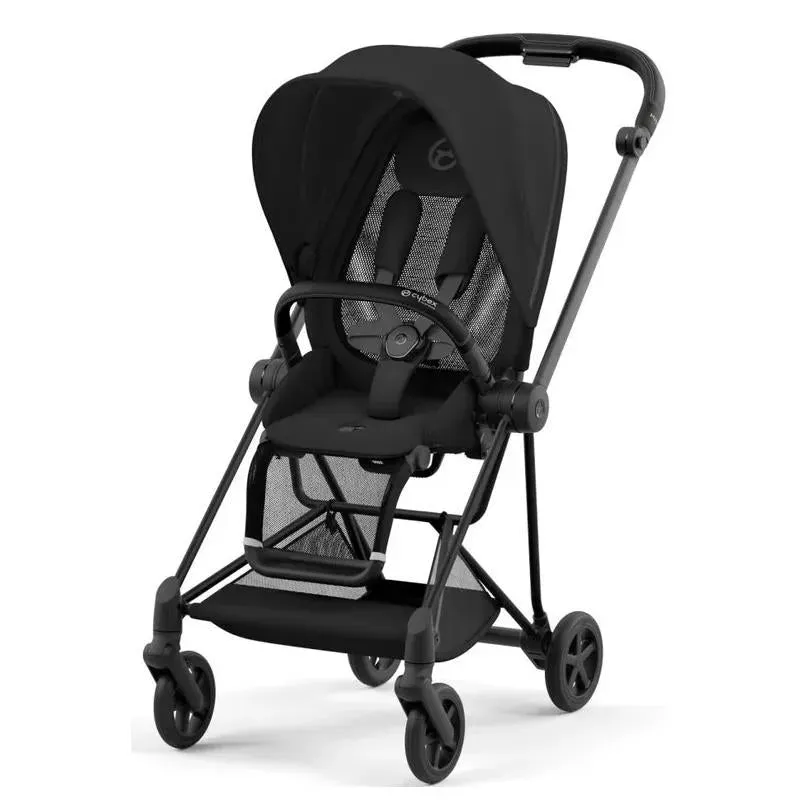 Cybex - Mios 3, Matte Black/Black Frame   Sepia Black Seat Pack