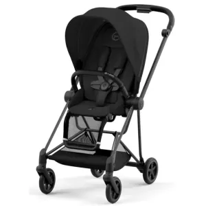 Cybex - Mios 3, Matte Black/Black Frame   Sepia Black Seat Pack