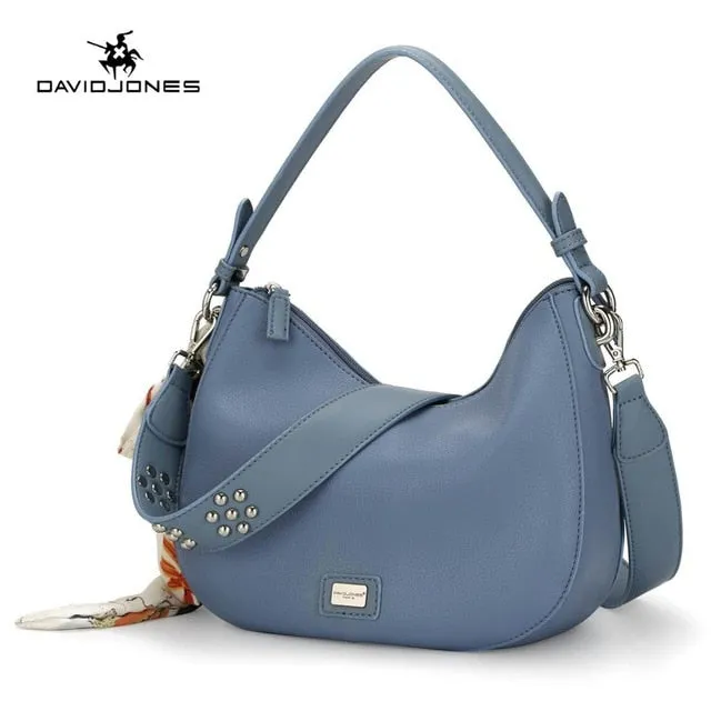 DAVIDJONES pu leather crossbody bag