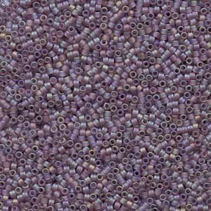 DB 857, Matte Transparent Dusky Lavender AB - Miyuki Delica Beads - Size 11 - 5 grams - Japanese Cylinder Seed Beads - Retail & Wholesale