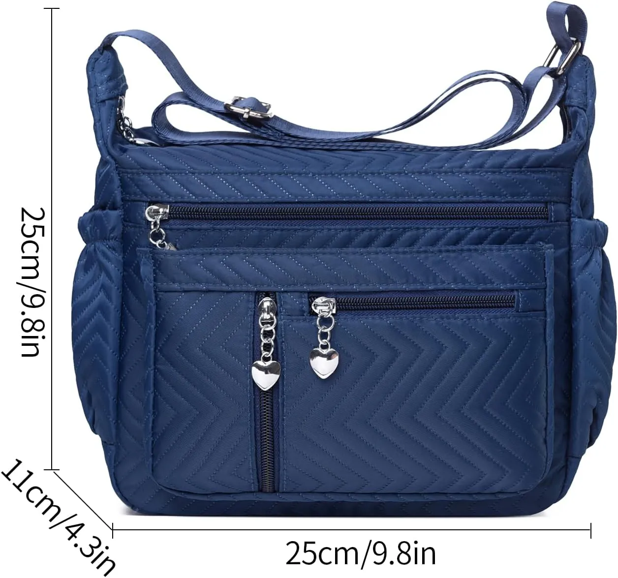 DENGSHANYANG Womens Large Crossbody Bag,Shoulder Bag with Wide Strap and Multipurpose Shoulder Nylon Crossbody Bags for Women