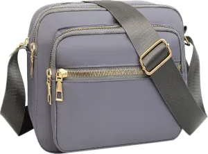 DIHKLCIO Nylon Crossbody Bags for Women Purses and Handbags Women's Casual Messenger Bag Waterproof Black Crossbody Purse