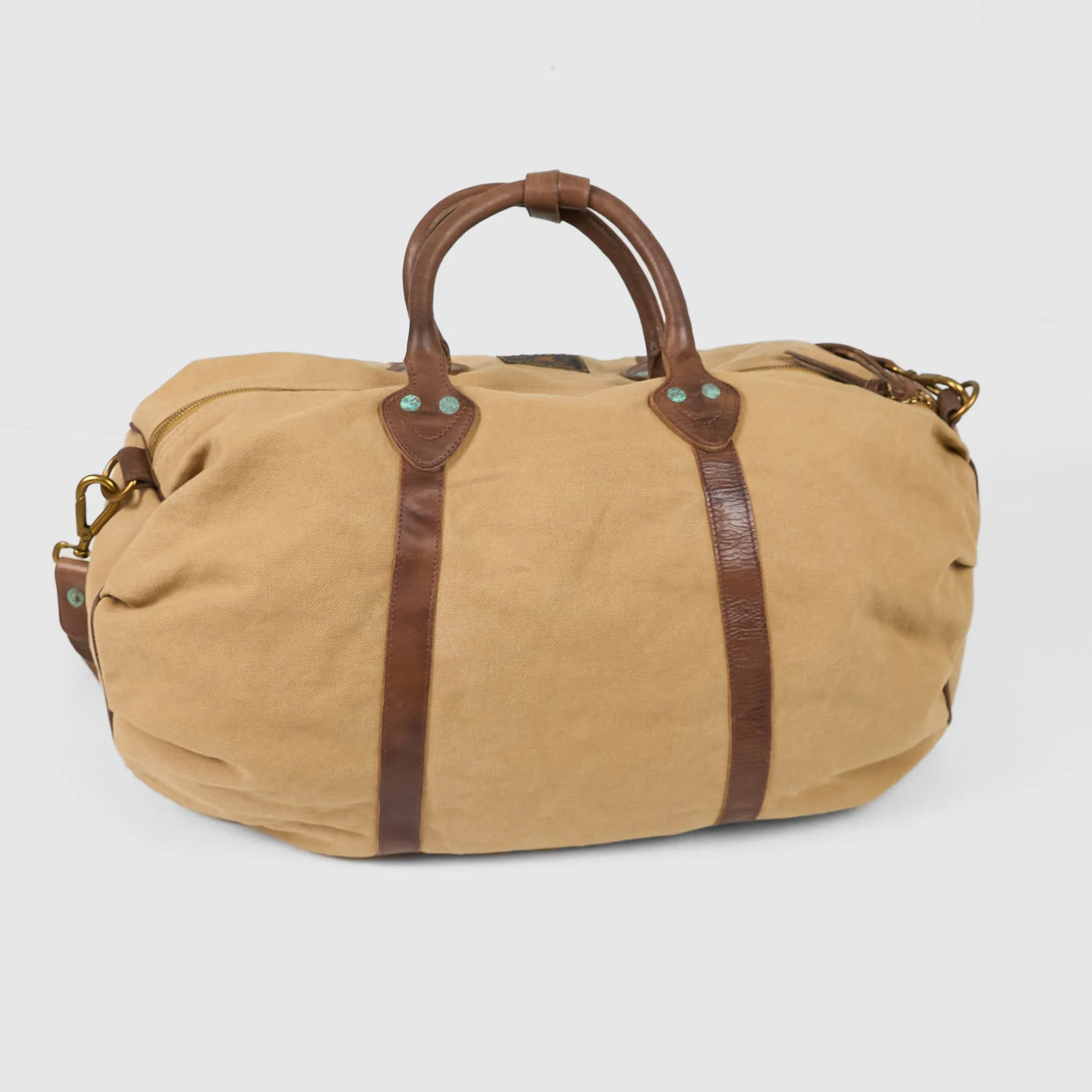 Double RL Canvas Travel Sports Duffle Bag