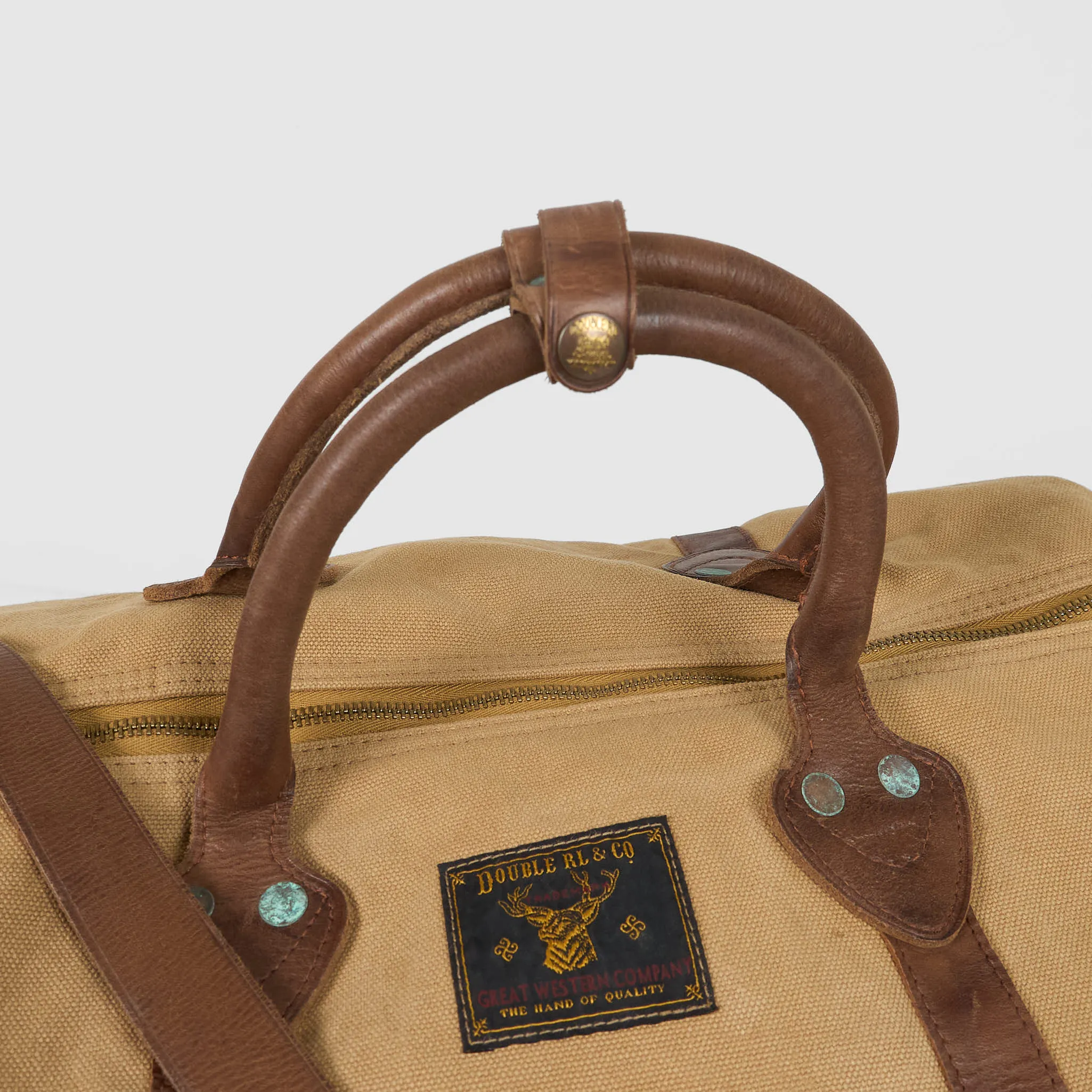 Double RL Canvas Travel Sports Duffle Bag