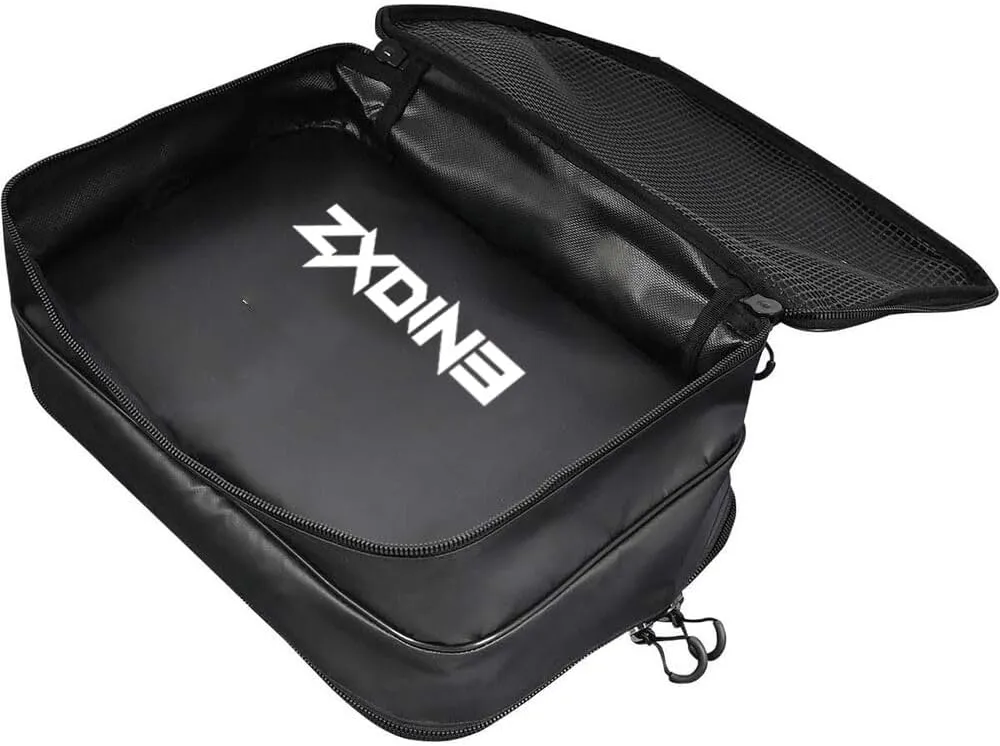 Double Sided PVC Mesh Tackle Bags Wallet Medium | Heavy Duty Compact Water-Resistant Tarpaulin Fish Grab Bag | Garage Drawer Oraganizer Storage | Zipped Mesh Open Top with Optimal Drainage