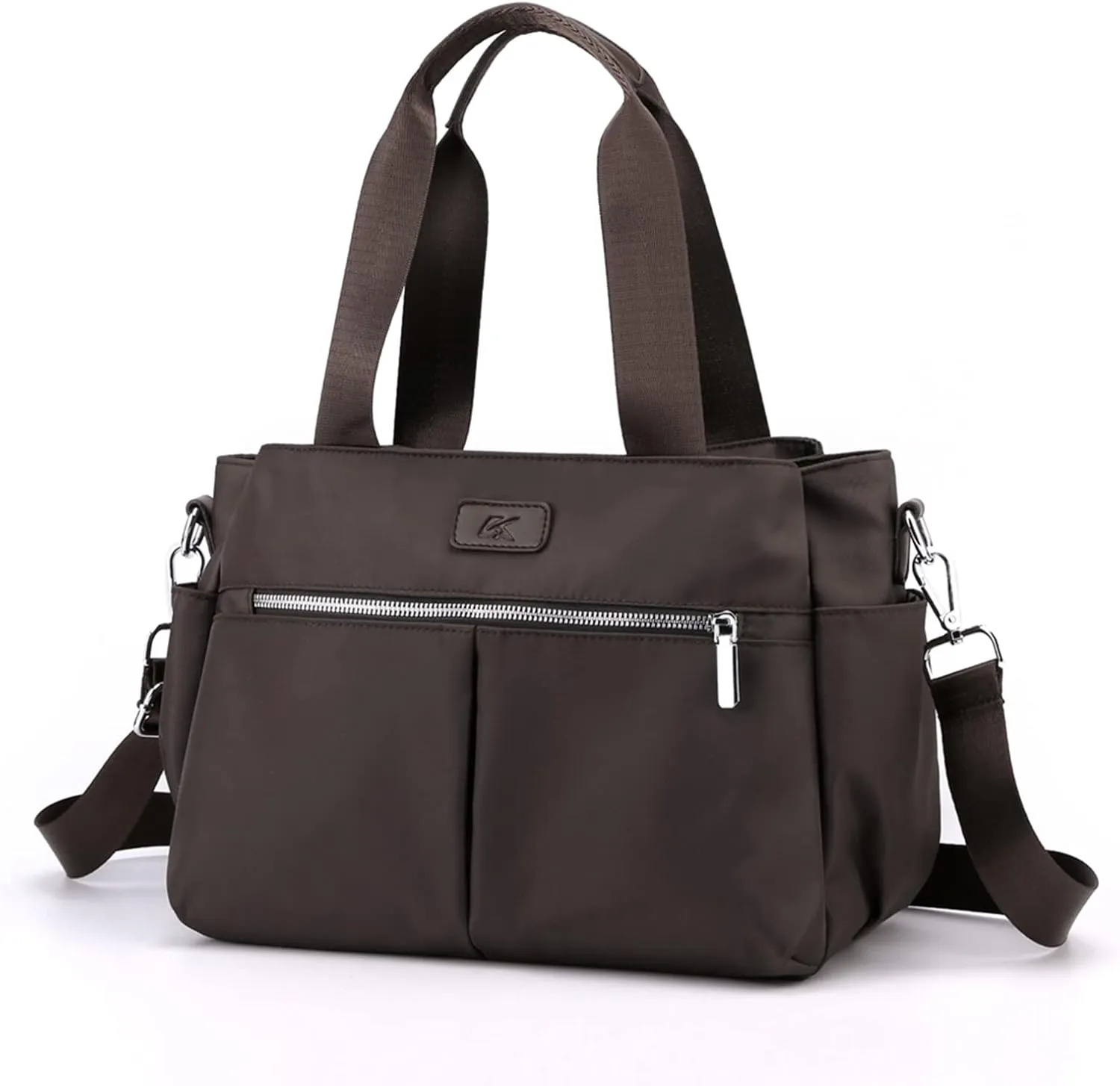 DOURR Hobo Handbags Light Nylon Crossbody Bags for Women, Multi Compartment Work Going Out Tote