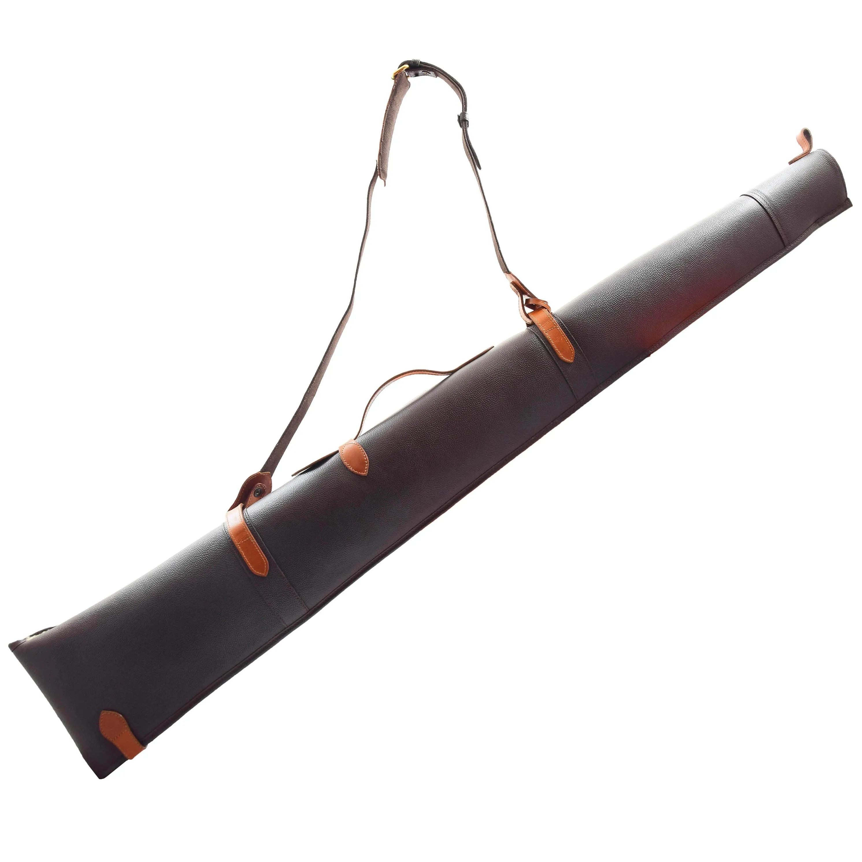 DR699 Leather Gun Slip with Shoulder Strap Brown/ Tan