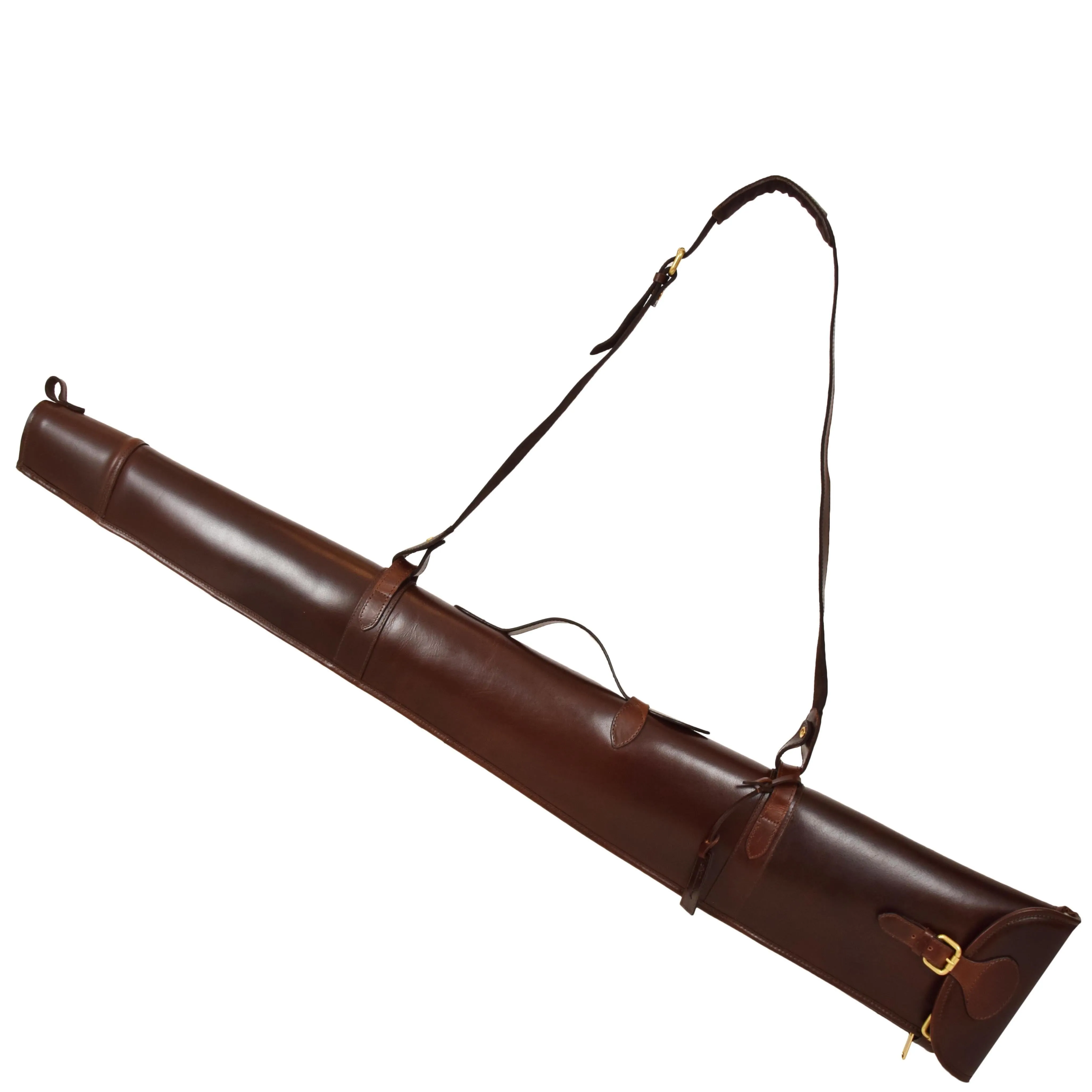 DR699 Leather Gun Slip with Shoulder Strap Brown