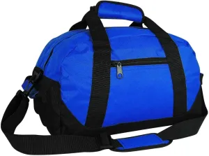 Duffle Bag, Gym, Travel Bag Two Tone (Royal - small (14 x 8.5 x 8.5))
