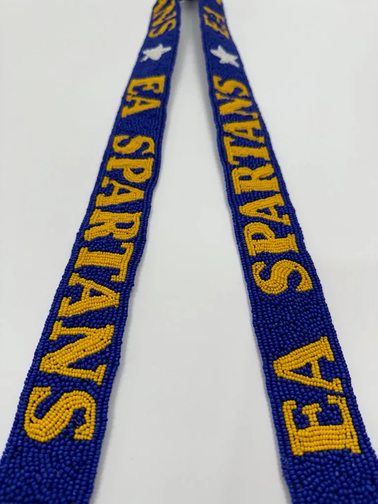 EA SPARTANS | Custom Beaded Purse Strap