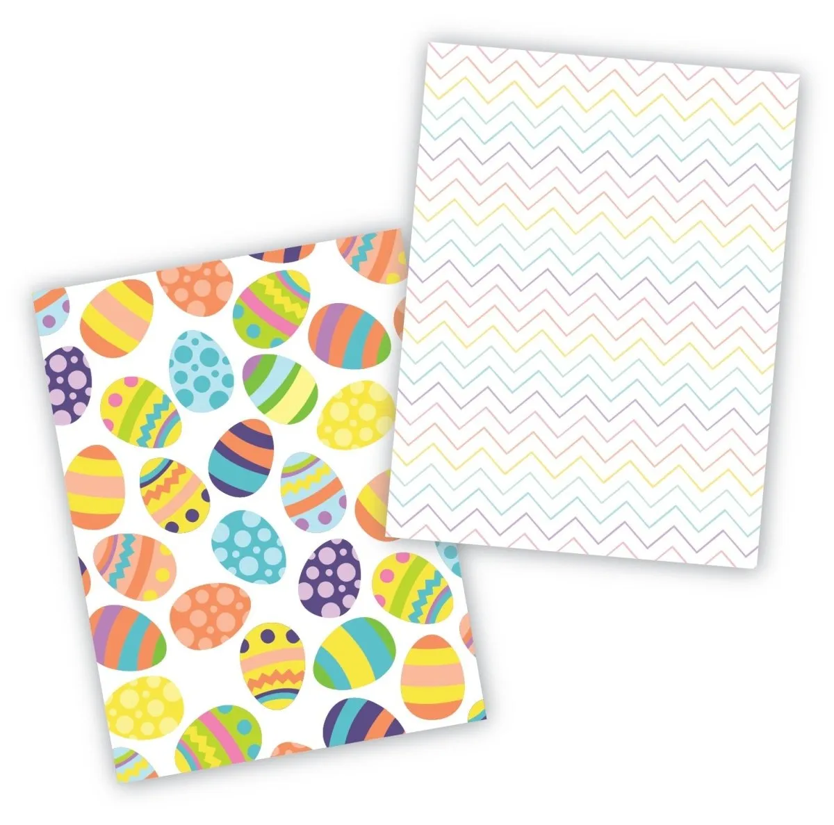 Eggs and Zigzag Cookie Backer - Food Safe, Double Sided 3.75" x 5"