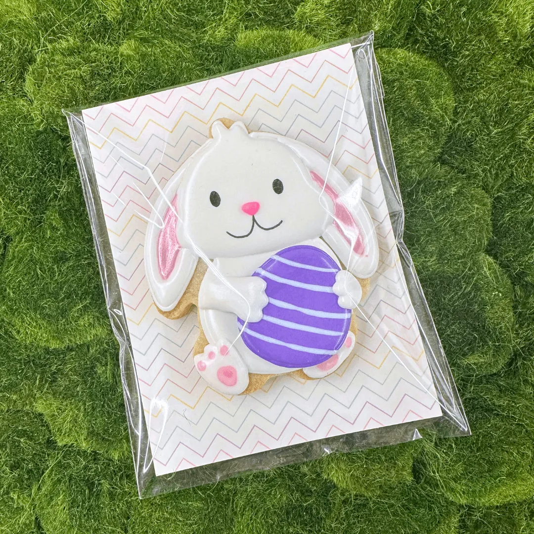 Eggs and Zigzag Cookie Backer - Food Safe, Double Sided 3.75" x 5"