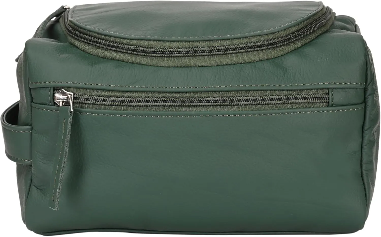 ELIZO Premium REAL Leather Toiletry Bag for Men Dopp Kitt Hanging Mens Toiletry Large TSA Toiletries Bag Shaving Grooming Bag Organizer Espresso