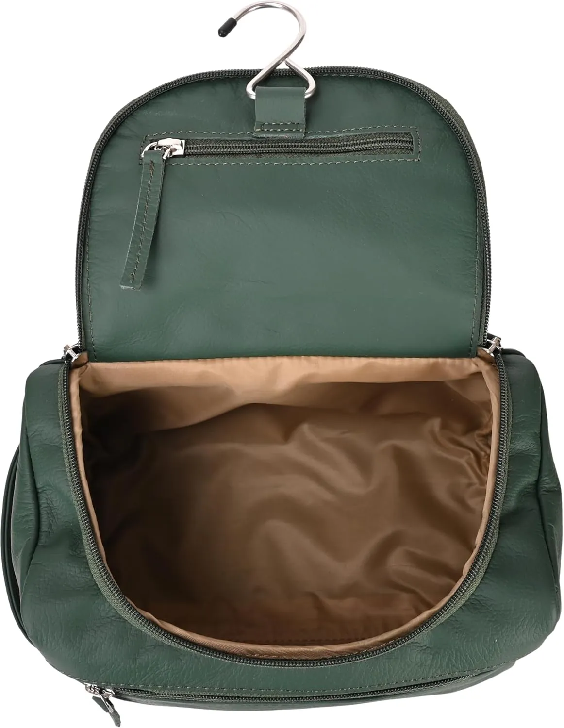 ELIZO Premium REAL Leather Toiletry Bag for Men Dopp Kitt Hanging Mens Toiletry Large TSA Toiletries Bag Shaving Grooming Bag Organizer Espresso