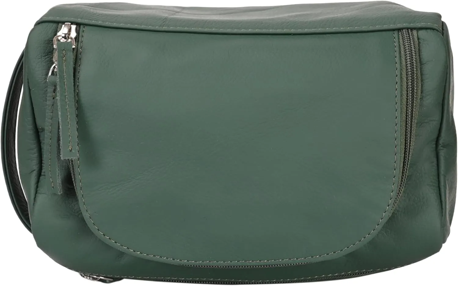 ELIZO Premium REAL Leather Toiletry Bag for Men Dopp Kitt Hanging Mens Toiletry Large TSA Toiletries Bag Shaving Grooming Bag Organizer Espresso