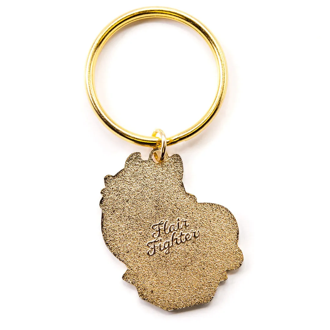 Emotionally Fragile (Maine Coon Cat) Keychain