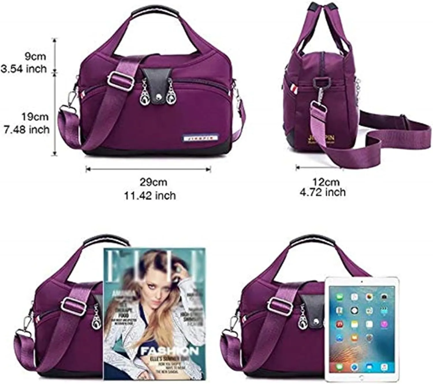 Emrefashion Bags, Women's Fashion Anti-Theft Handbag, Crossbody Bag, Shoulder Handbags, Waterproof Oxford Cloth (Camouflage Blue,One size)