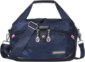 Emrefashion Bags, Women's Fashion Anti-Theft Handbag, Crossbody Bag, Shoulder Handbags, Waterproof Oxford Cloth (Camouflage Blue,One size)