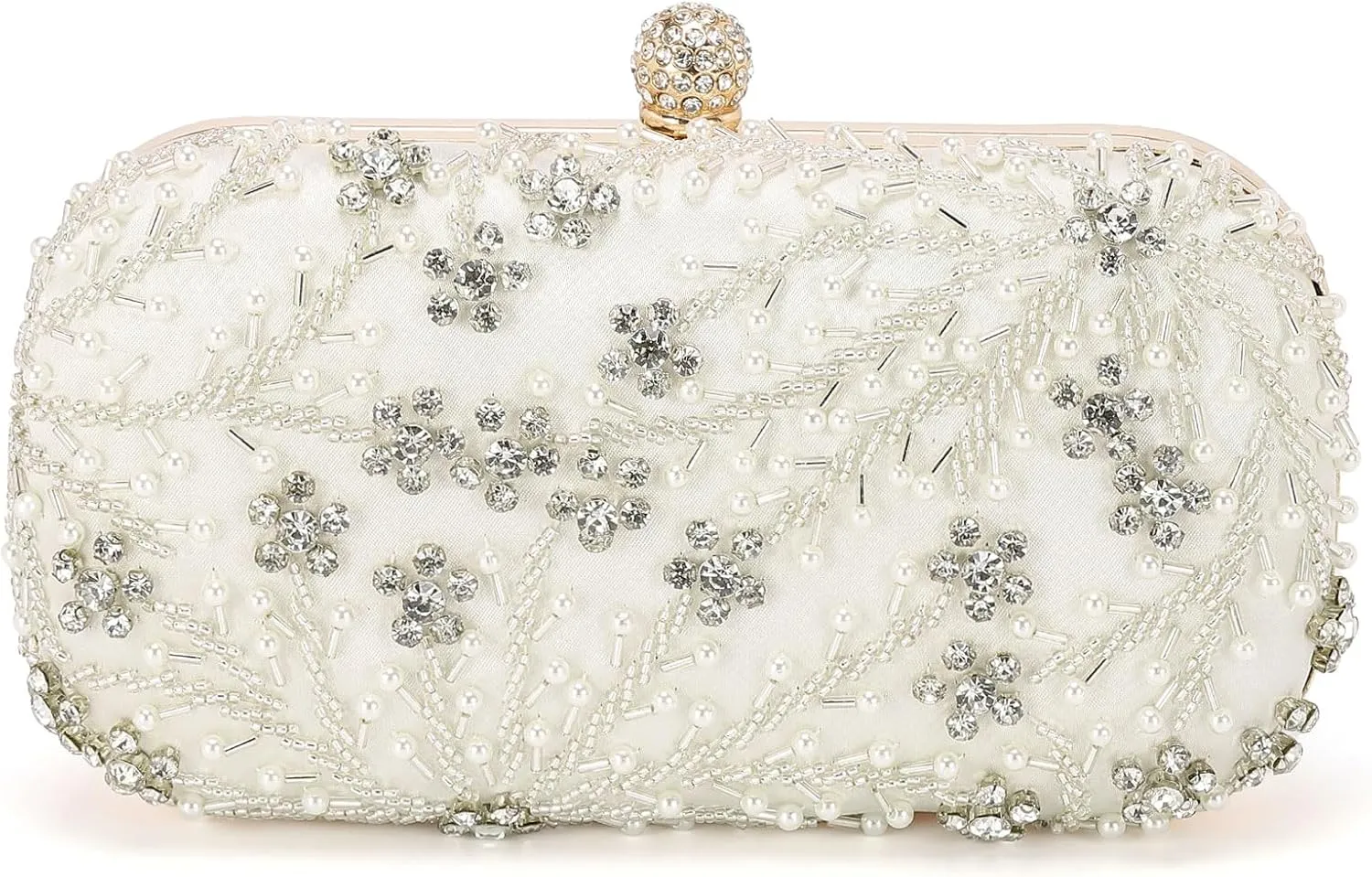 Evening Bags Clutch Purses for Women Formal, Bridal Purses Rhinestone Handbags Shoulder Bag with Chain Sparkly