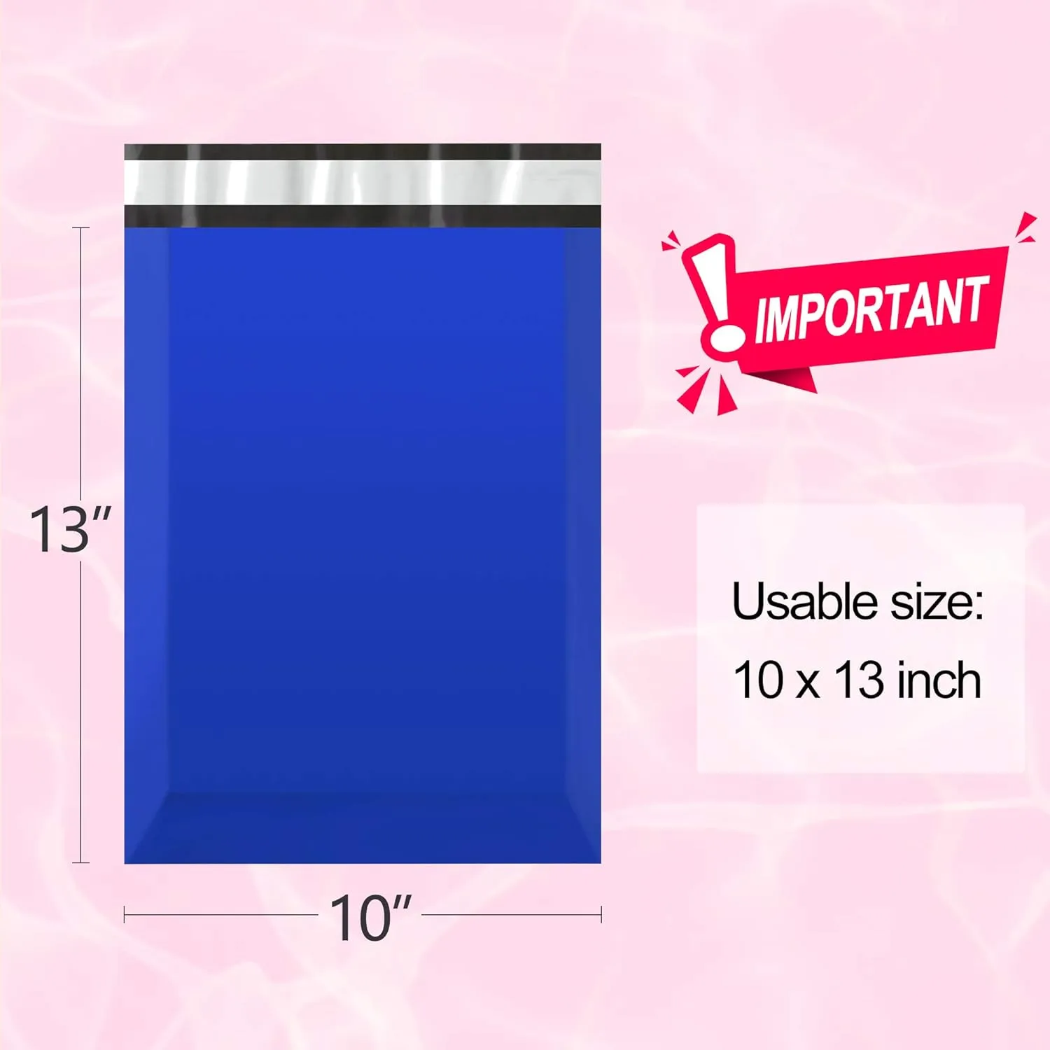 Famagic 200pcs Poly Mailers 10x13 Inch Shipping Bags Dark Blue Shipping Envelopes Self Seal Mailers Bags Waterproof and Tear-Proof Packaging Bags