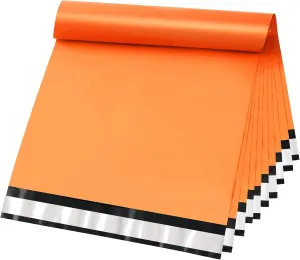 Famagic 200pcs Poly Mailers 10x13 Inch Shipping Bags Orange Shipping Envelopes Self Seal Mailers Bags Waterproof and Tear-Proof Packaging Bags