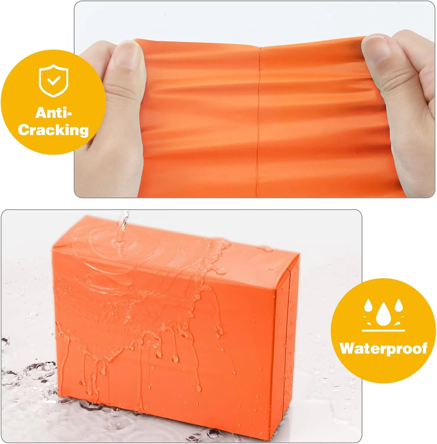 Famagic 200pcs Poly Mailers 10x13 Inch Shipping Bags Orange Shipping Envelopes Self Seal Mailers Bags Waterproof and Tear-Proof Packaging Bags