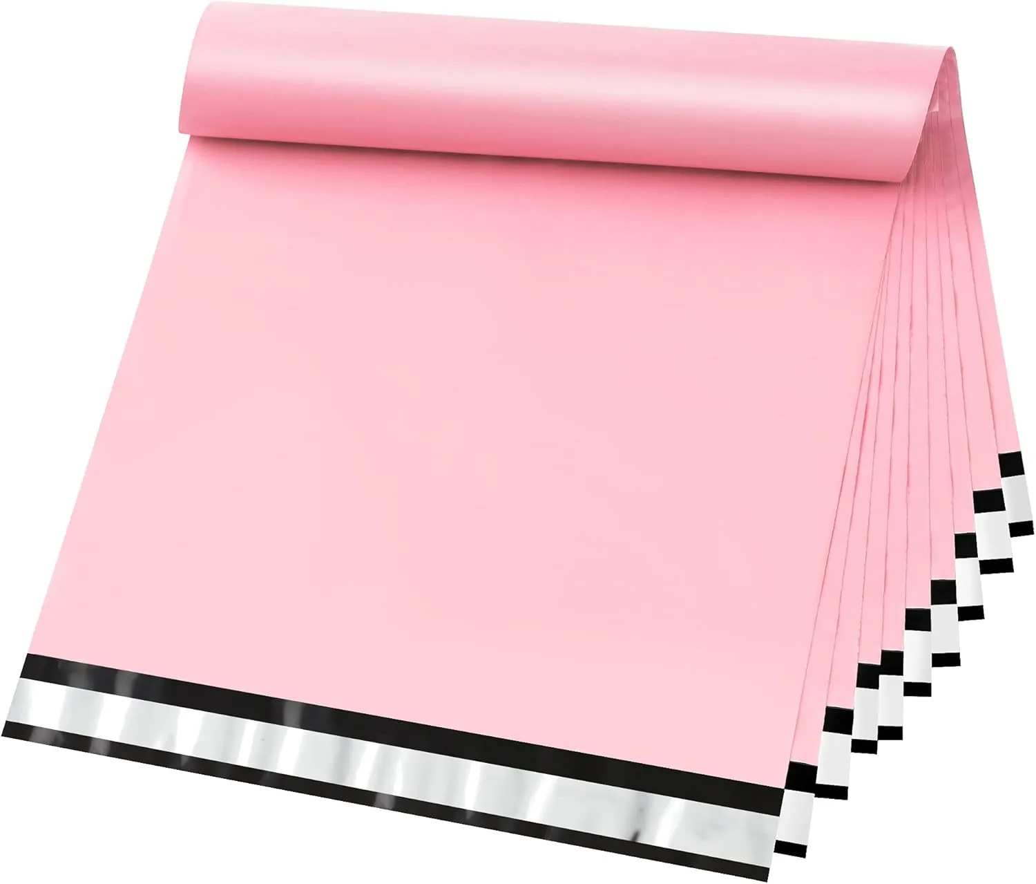 Famagic Poly Mailers, 100pc 14.5x19 Inch Shipping Bags, Large Chic Packaging Bags for Small Business, Tearproof Mailing Envelopes for Clothing Supplies, Boutique, Self Seal Mailers Bags Light Pink
