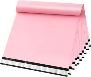 Famagic Poly Mailers, 100pc 14.5x19 Inch Shipping Bags, Large Chic Packaging Bags for Small Business, Tearproof Mailing Envelopes for Clothing Supplies, Boutique, Self Seal Mailers Bags Light Pink