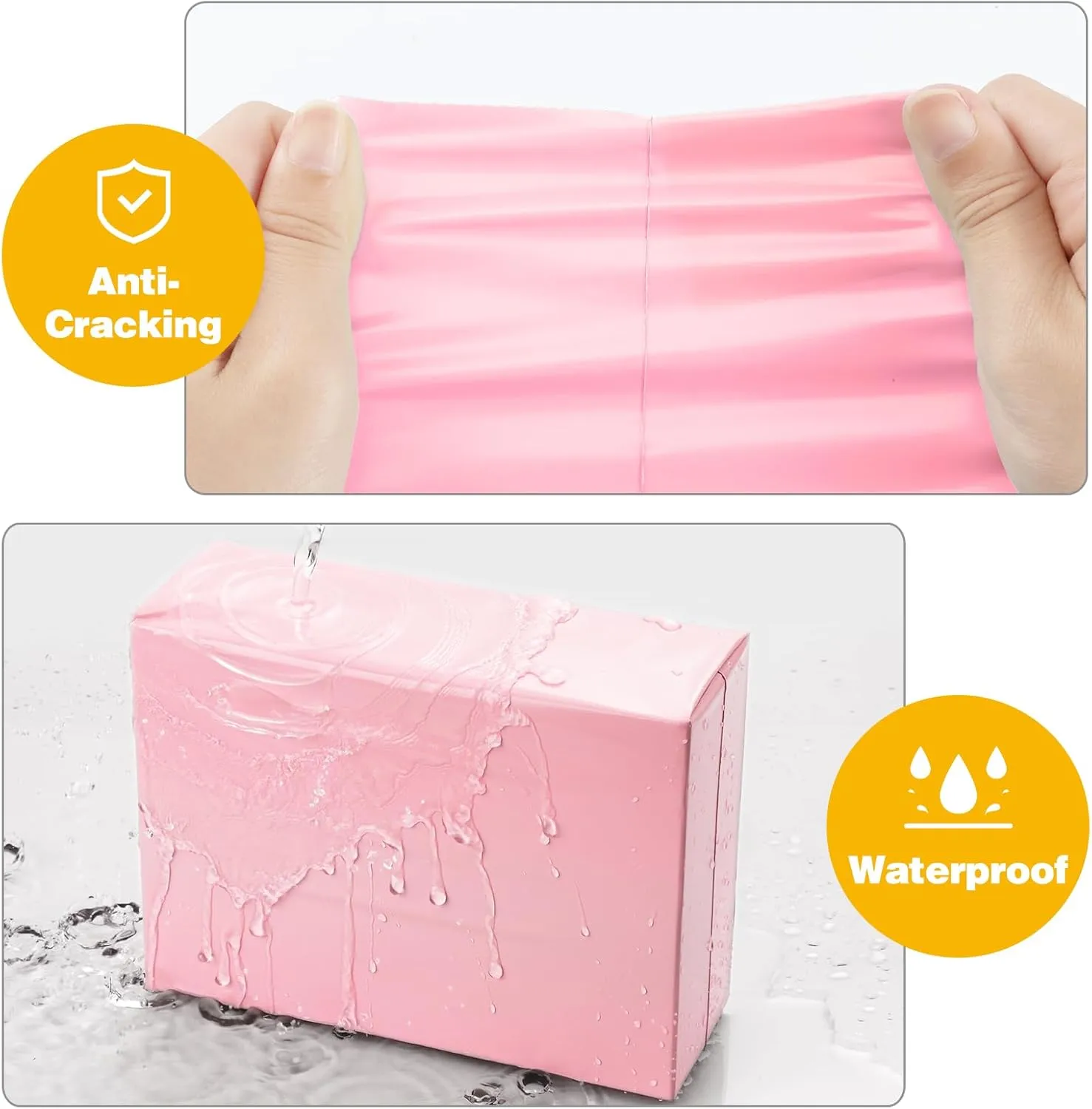 Famagic Poly Mailers, 100pc 14.5x19 Inch Shipping Bags, Large Chic Packaging Bags for Small Business, Tearproof Mailing Envelopes for Clothing Supplies, Boutique, Self Seal Mailers Bags Light Pink