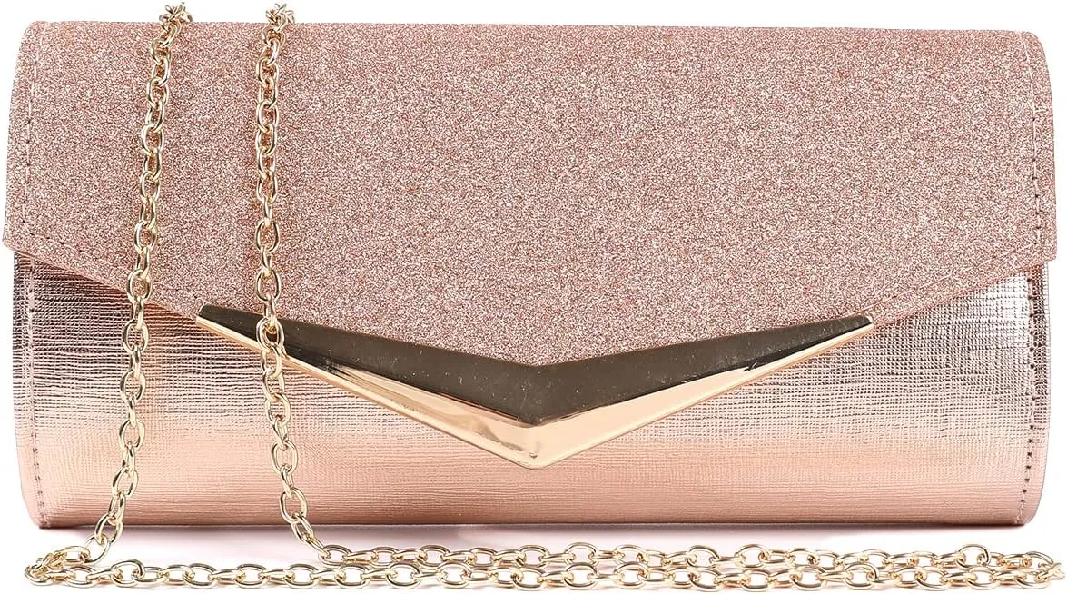 Fashion Clutch Women Evening Bags for Women Wedding Formal Prom Handbag purse Glitter Flap