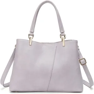 Fashion Women Handbag Waterproof Top-handle Bags Messenger bag PU Leather V-Shape Shoulder Bag for Work Travel Office Party Shopping Brown, Taro Purple