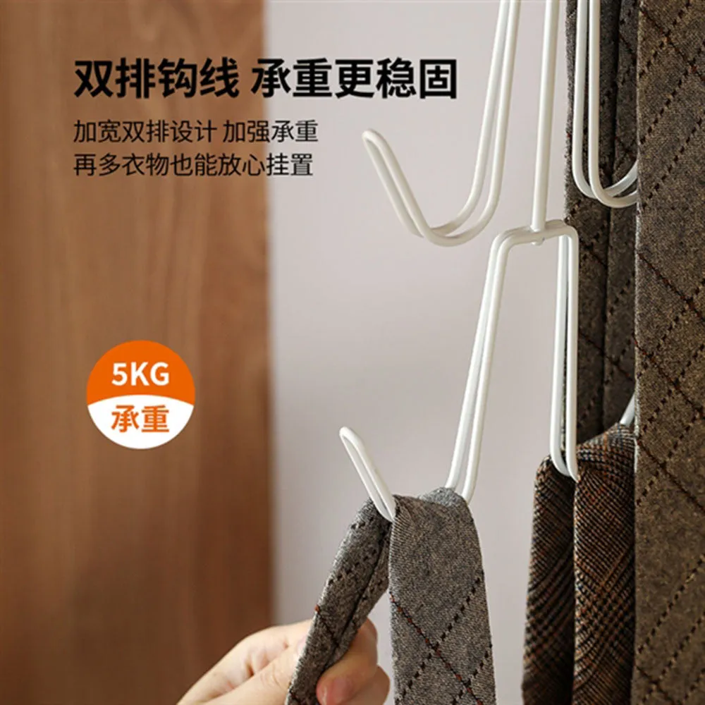 FaSoLa Multi-Hook Iron Hanger - White, 37.5*13*1.1cm