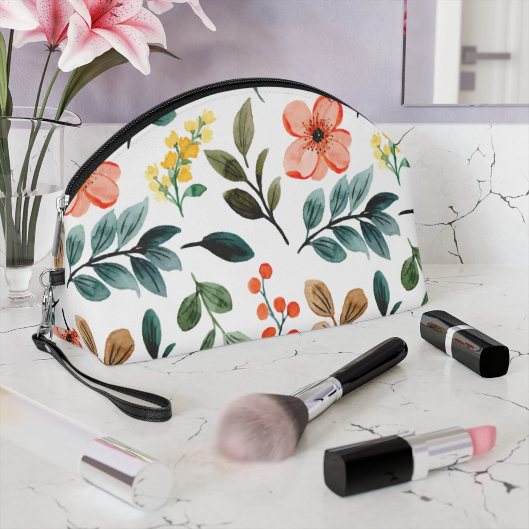 Floral Makeup Bag