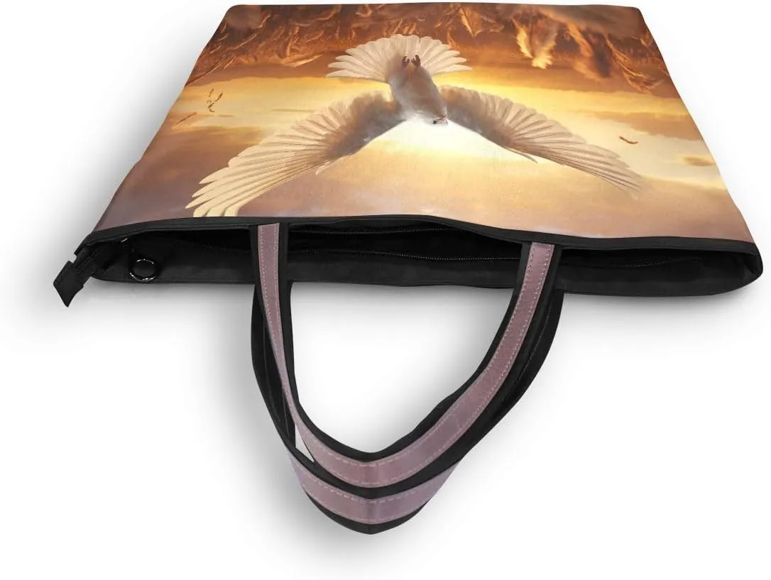 Flying Bird Shoulder Bags Large Handle Ladies Handbag