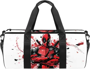 For Deadpool Durable Sports Bag: 17.7" Size, Expansive Interior Zipper Pocket, Ample Capacity - Perfect as a Duffle Bag, Travel Tote, Gym Bag, or Travel Bag