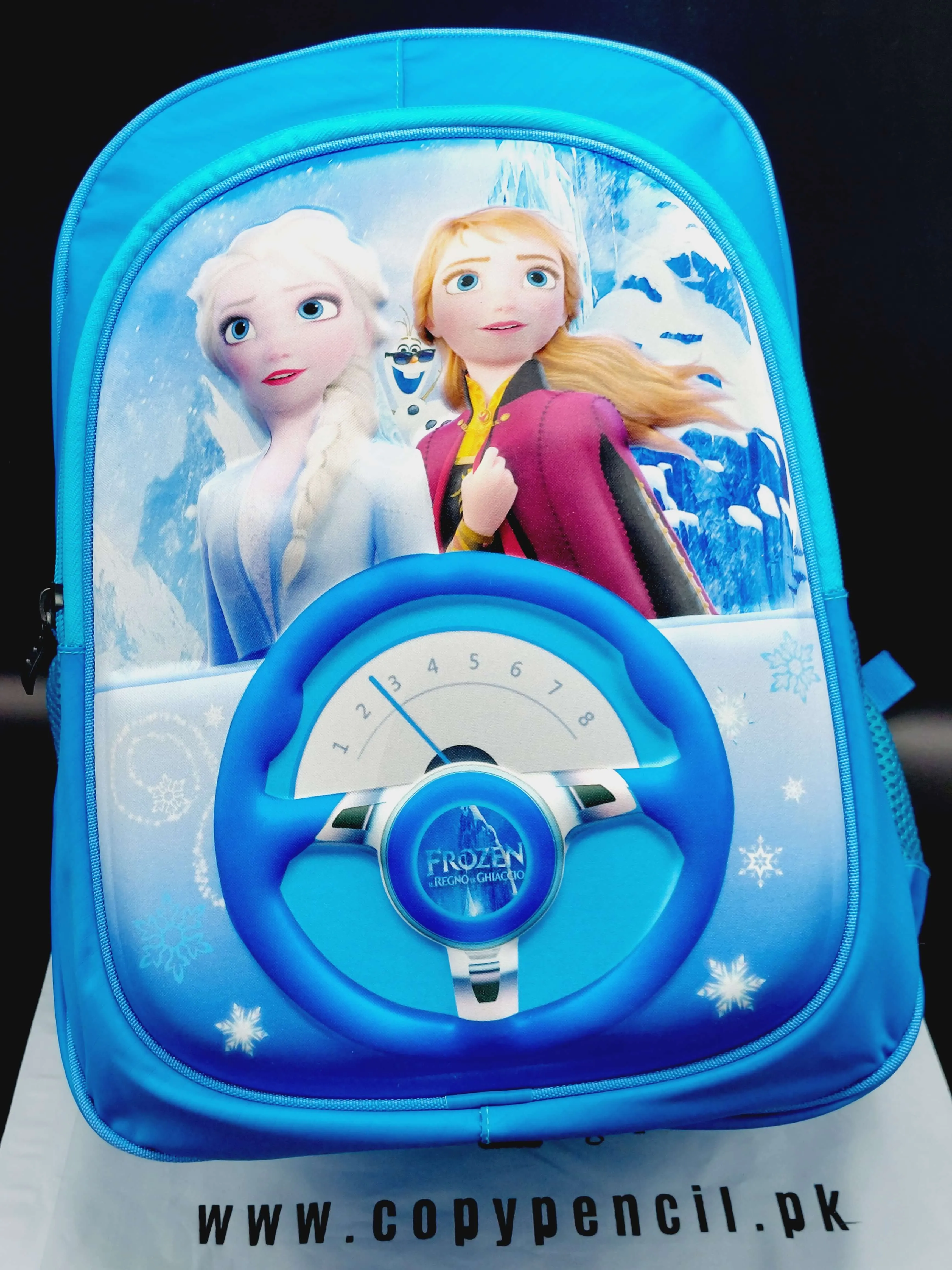 Frozen Themed Stylish Blue School Backpack For Girls - Best Quality Waterproof School bag For Kids