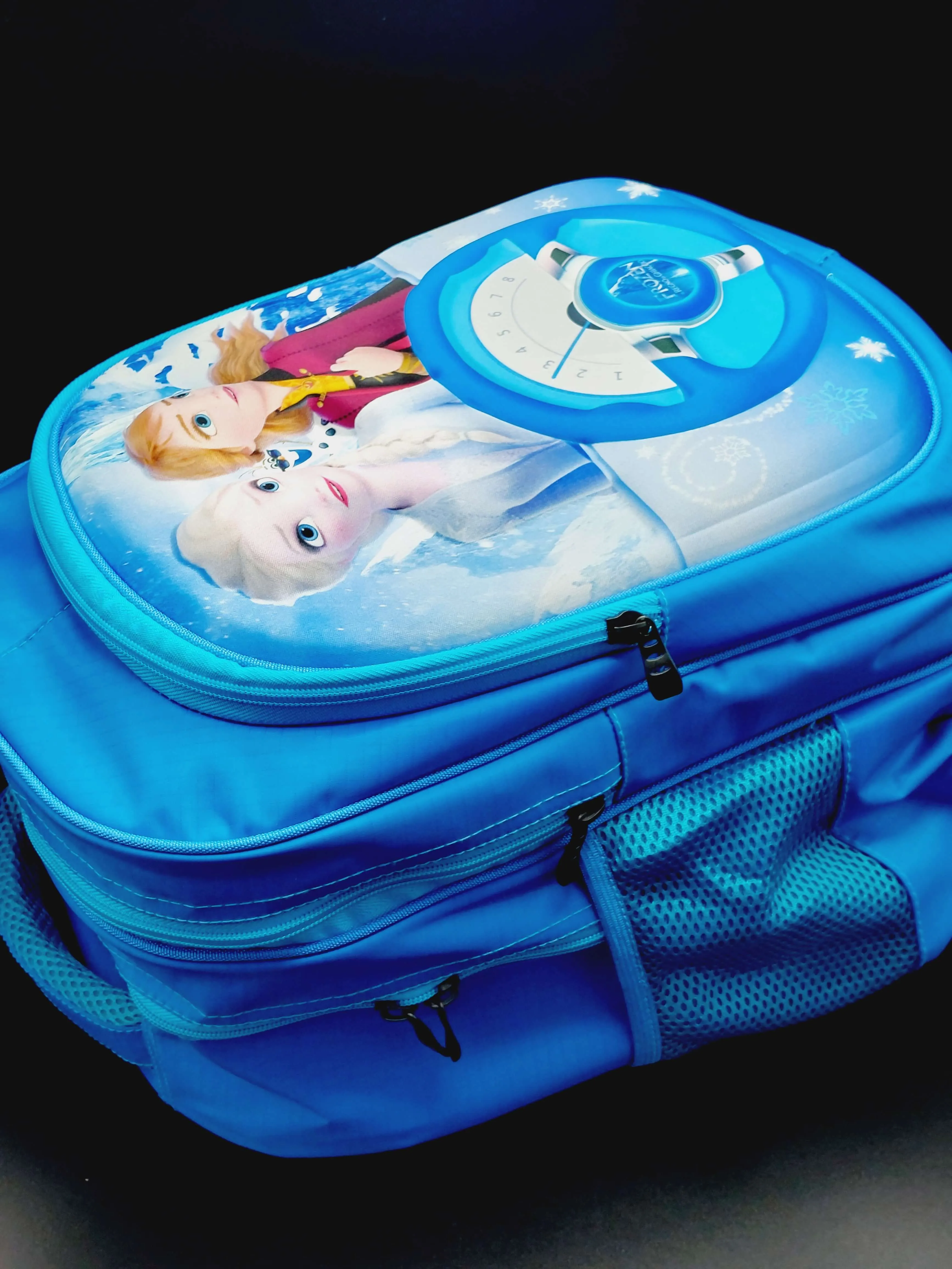Frozen Themed Stylish Blue School Backpack For Girls - Best Quality Waterproof School bag For Kids