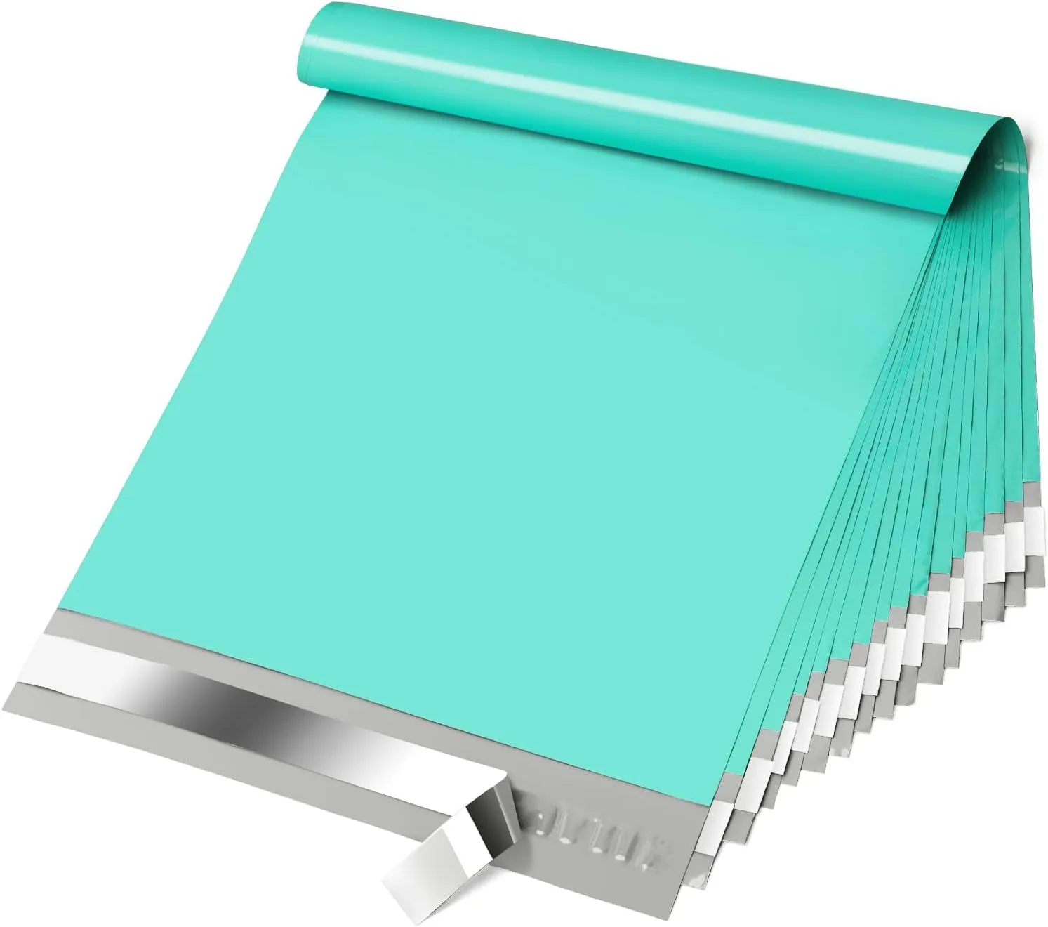 Fuxury 10x13 200 Pcs Teal Poly Mailers Shipping Envelopes, Self-Sealing Envelopes, Boutique Custom Bags, Enhanced Durability Multipurpose Envelope, Keep Items Safe & Protected