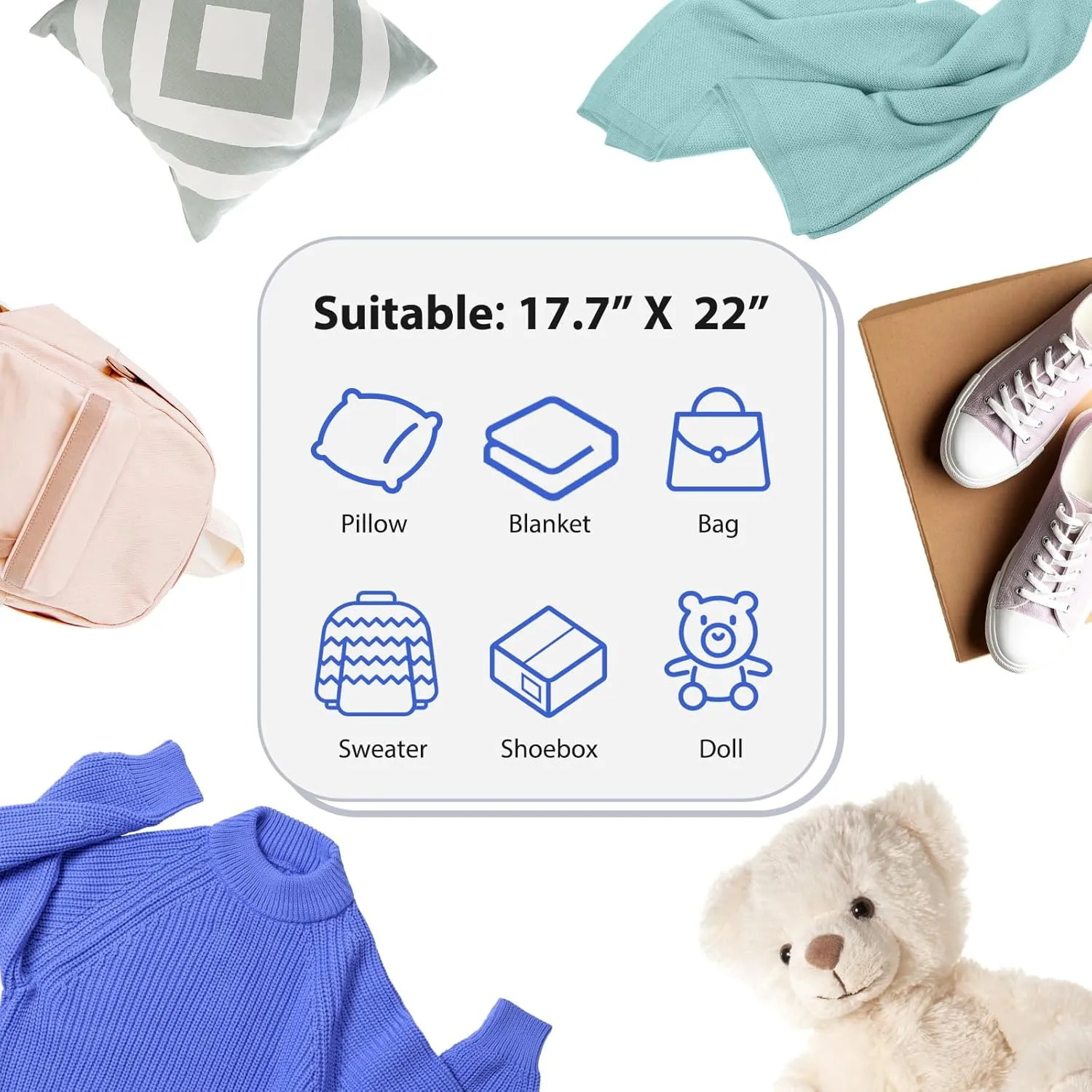 Fuxury Large Poly Mailers 17.7X22" 25 Pcs, XL Bulk Shipping Bags for Clothing, Strong Adhesive Shipping Envelopes for Small Business Suppliers,Waterproof Mailers Poly Bags Mailing Envelopes Black #10