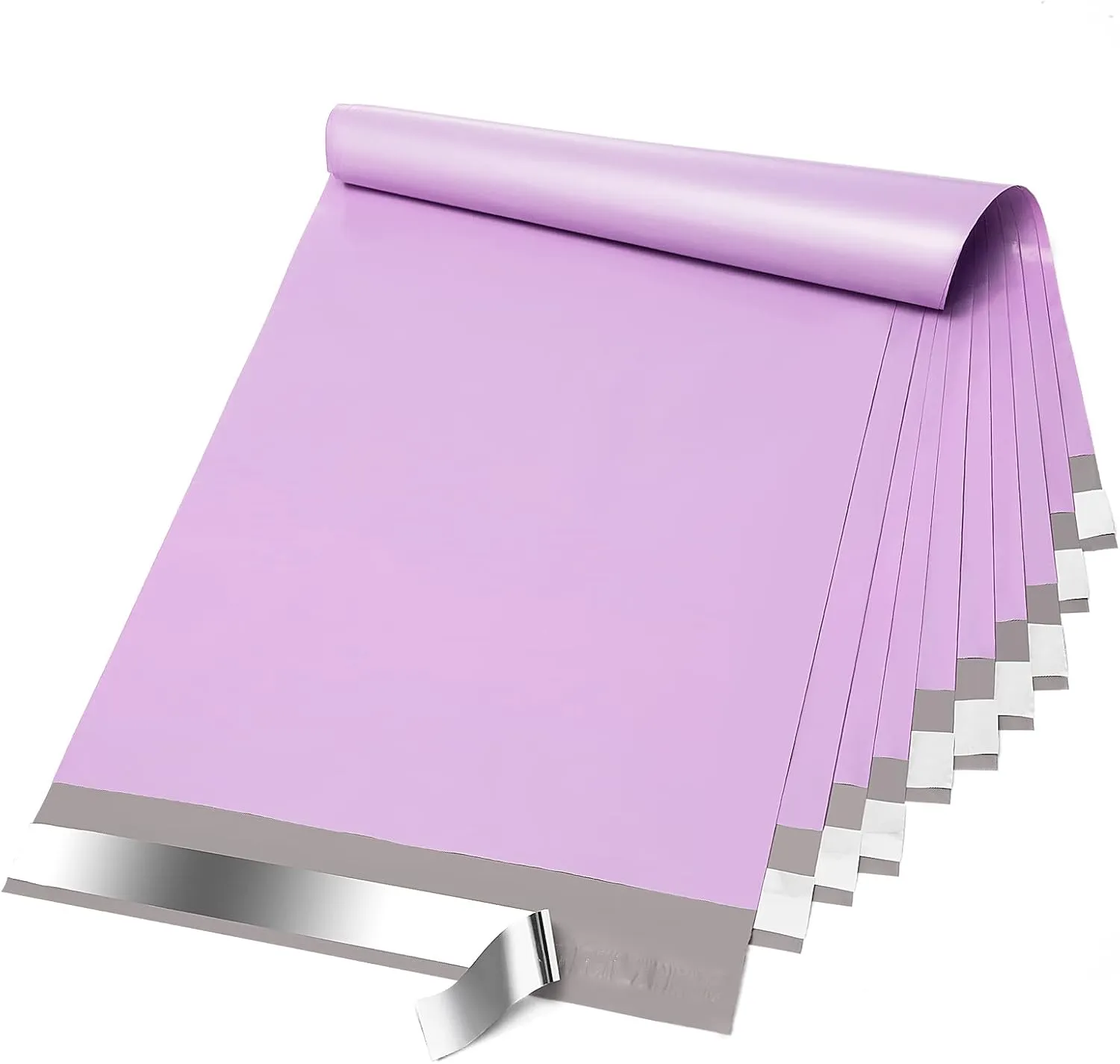 Fuxury Poly Mailers 10x13 Inch 100 Pcs, Waterproof Shipping Bags for Clothing, Strong Adhesive Shipping Envelopes for Small Business Suppliers, Self Seal Mailers Poly Bags Mailing Envelopes Purple