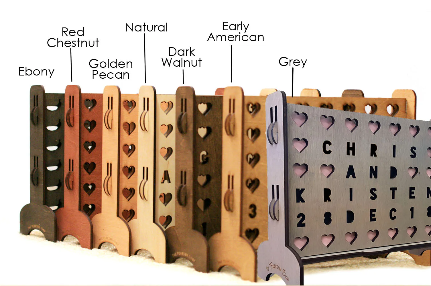 Giant Connect 4 Personalized Hearts Game