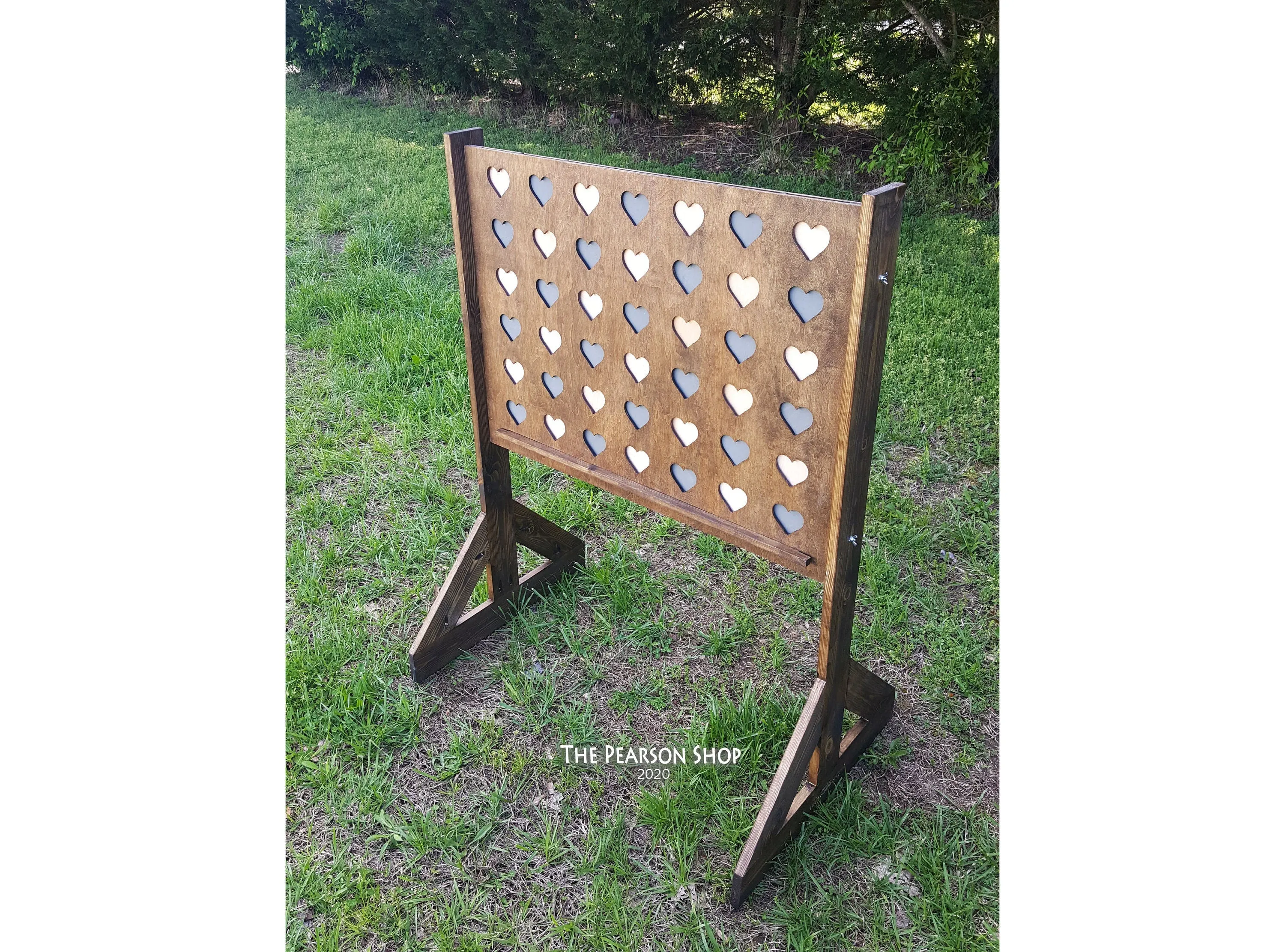 Giant Connect 4 Personalized Hearts Game