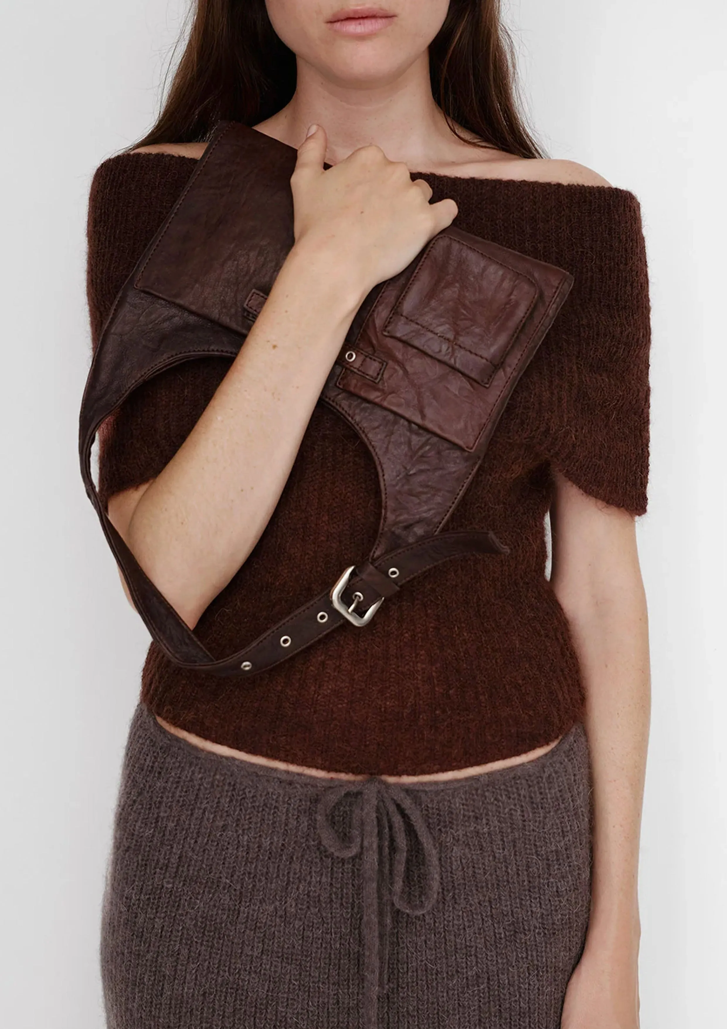 GIMAGUAS - MINI NICOLE BAG BROWN