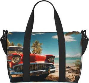 Gym Bag Car Beach Duffel Bag for Men Women Travel Overnight Bag with Shoe Compartment Workout Bags