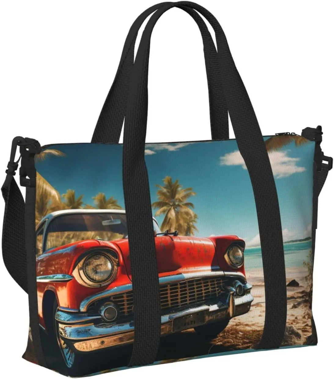 Gym Bag Car Beach Duffel Bag for Men Women Travel Overnight Bag with Shoe Compartment Workout Bags