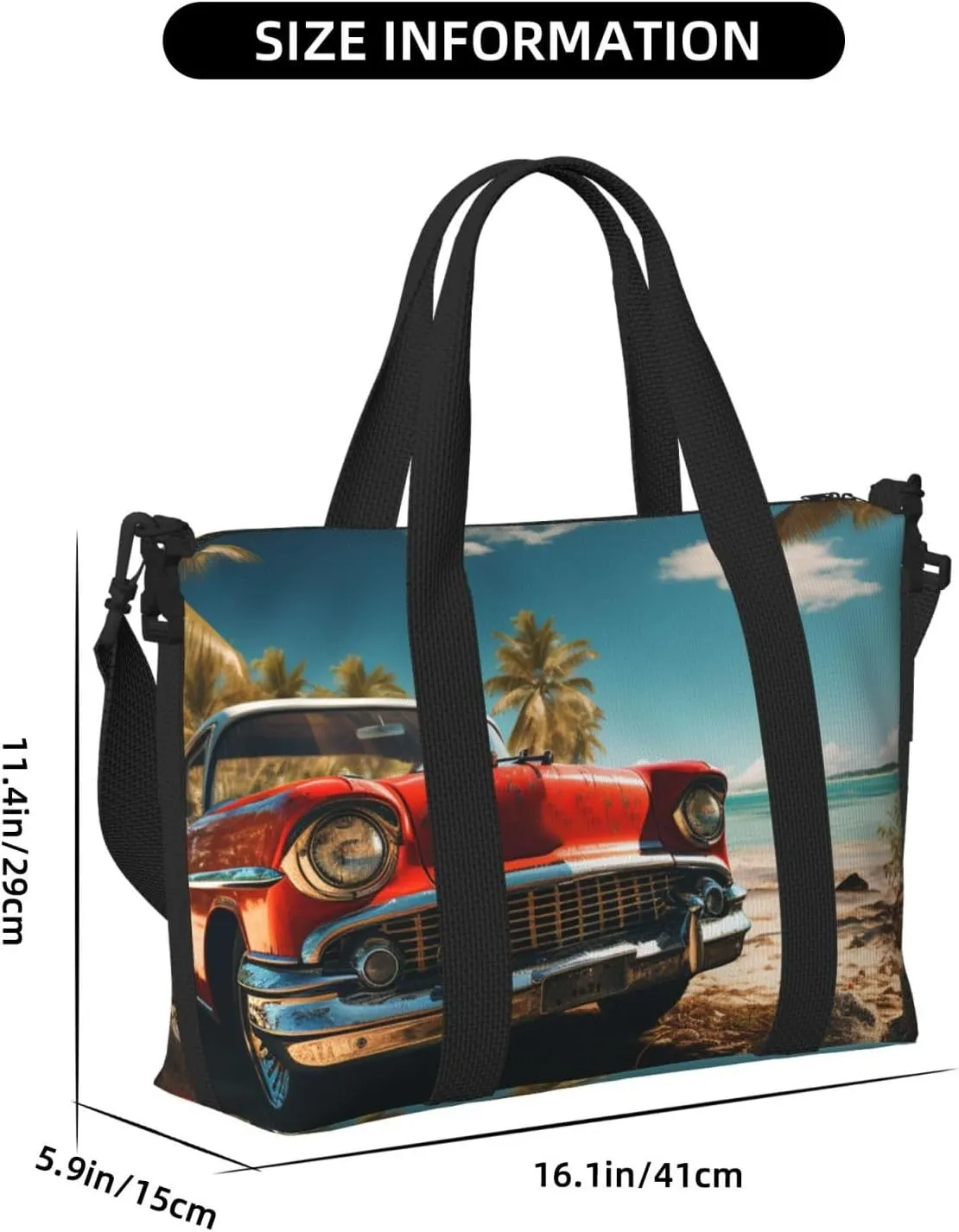Gym Bag Car Beach Duffel Bag for Men Women Travel Overnight Bag with Shoe Compartment Workout Bags
